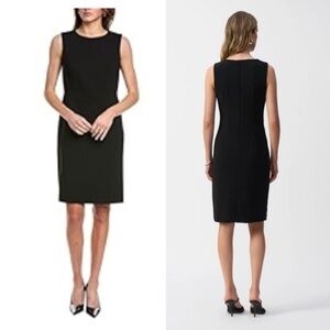 Joseph Ribkoff black dress. Sleeveless,round neck .Elegant little black dress.